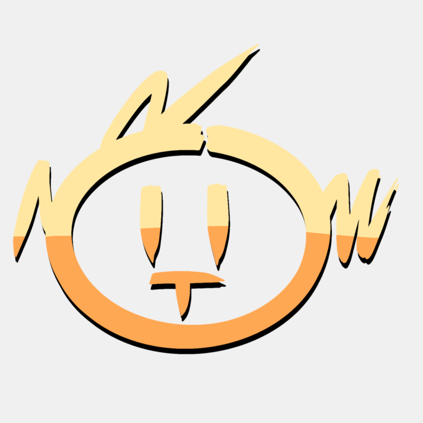 Damaged_smile_hyene_0-logo T-shirt «Smile Hyena» – Image 4