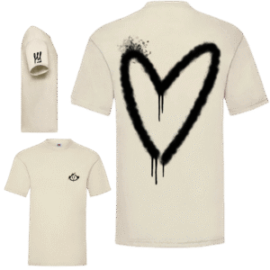 become art cœur noir (beige) 