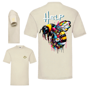 damaged help bee (beige)