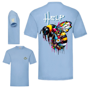 damaged help bee (bleu ciel)