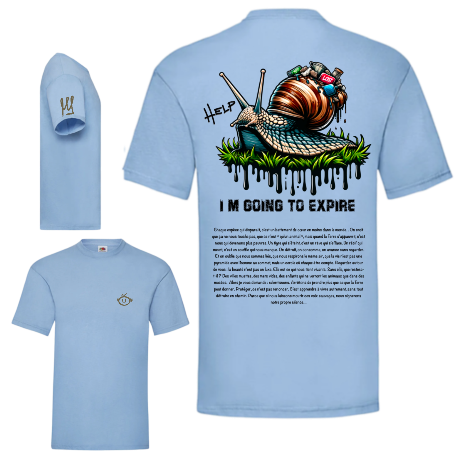 damaged help escargot (bleu ciel ) damaged help escargot (bleu ciel )