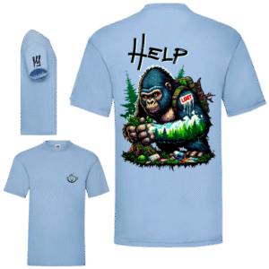 damaged help gorille (bleu ciel)