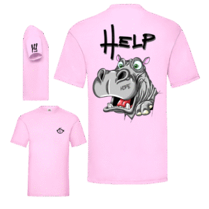 damaged help hippo (rose)