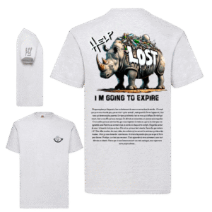 damaged help rhino expire (gris chiné )