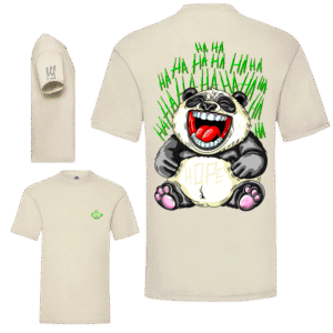 damaged smile panda (beige)