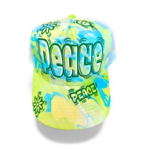 casquette custom « vibes peace» ()