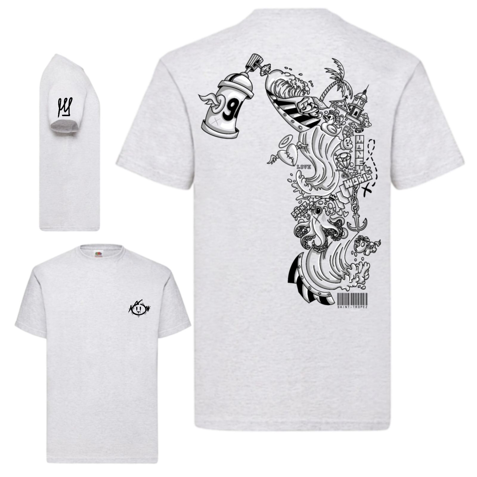 saint tropez doodle (gris chiné ) saint tropez doodle (gris chiné )