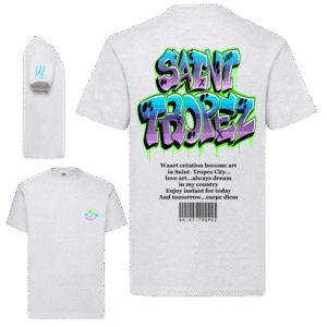 saint tropez graff (gris chiné )