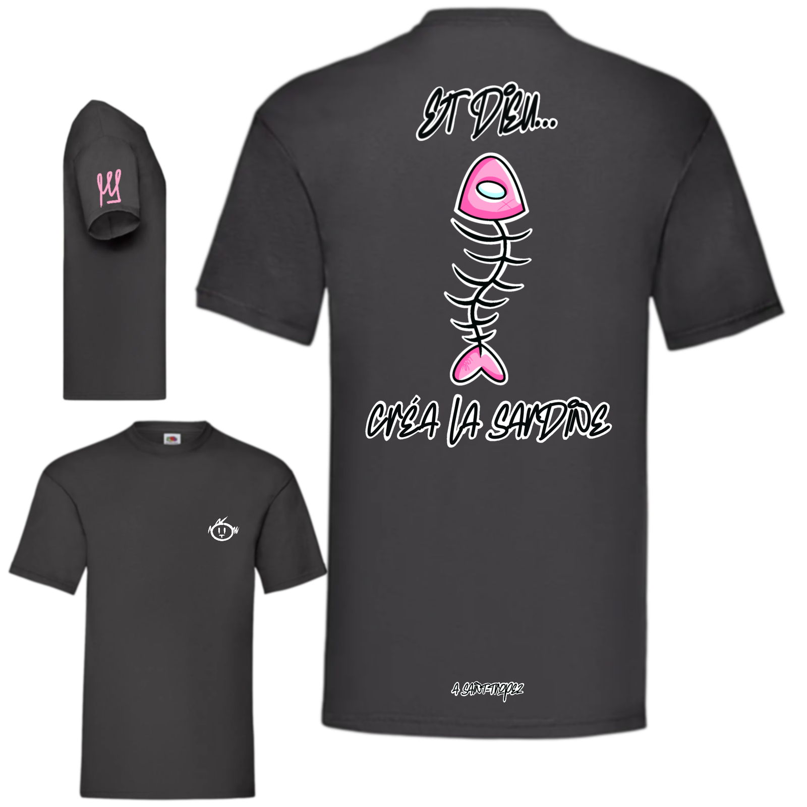 saint tropez sardine rose (noir) saint tropez sardine rose (noir)